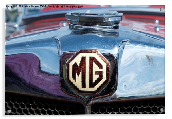  Vintage MG Acrylic by Adrian Beese