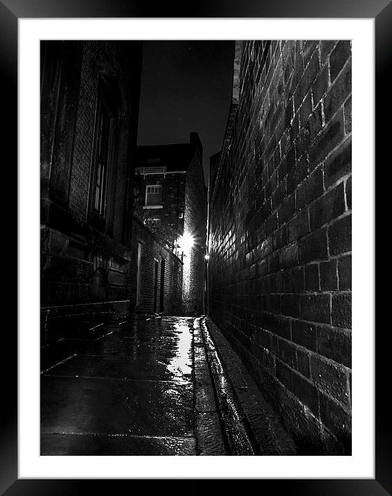 Wheats Lane at night, Sheffield Framed Mounted Print by Chris Watson