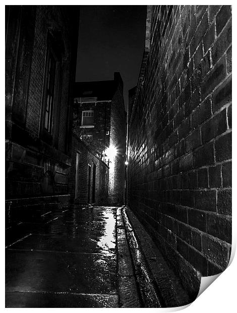 Wheats Lane at night, Sheffield Print by Chris Watson