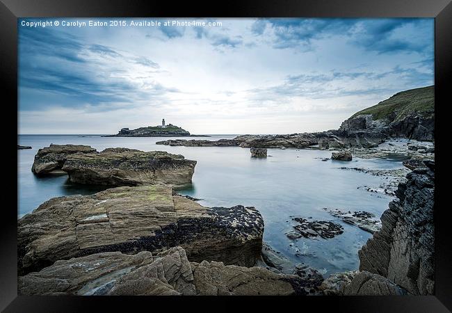  Godrevy Lighthouse, Cornwall Framed Print by Carolyn Eaton