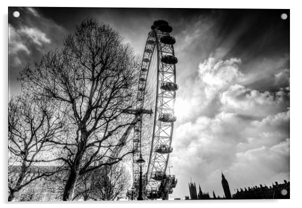 The London Eye Acrylic by David Pyatt