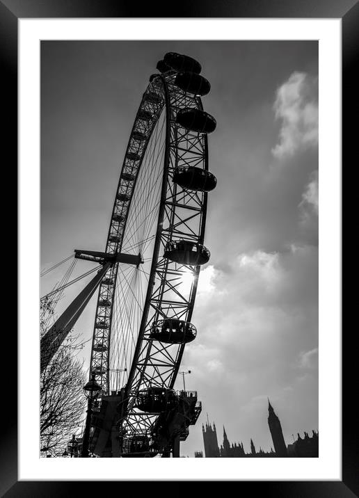 The London Eye Framed Mounted Print by David Pyatt