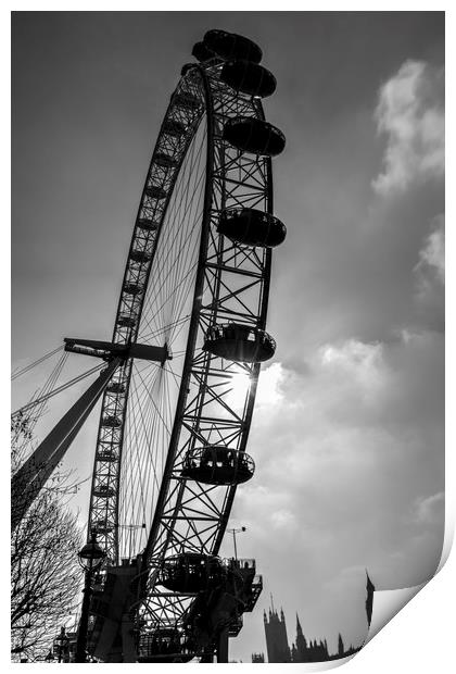 The London Eye Print by David Pyatt