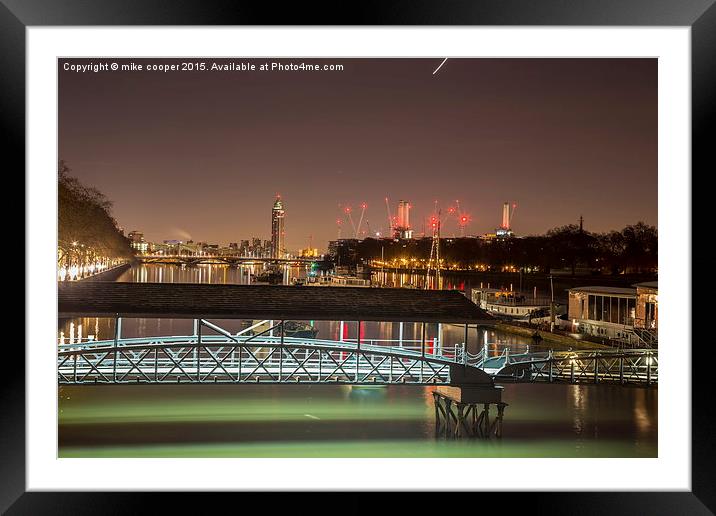  Cadogan pier first light Framed Mounted Print by mike cooper