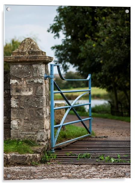 Blue Iron Gate Acrylic by Chris Watson