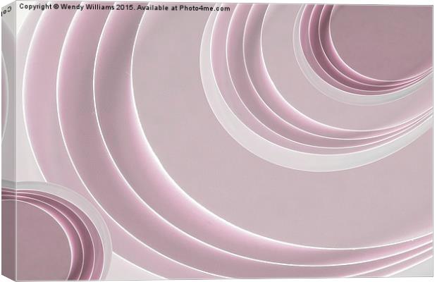  Pink Curves Canvas Print by Wendy Williams CPAGB