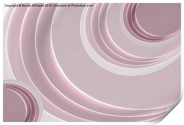  Pink Curves Print by Wendy Williams CPAGB
