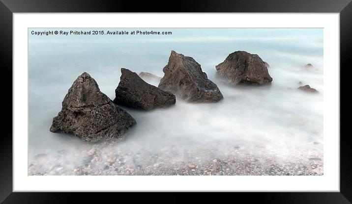 The Rocks Framed Mounted Print by Ray Pritchard