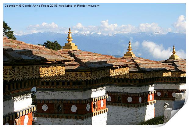  Memorial Site, Dochula Pass, Bhutan. Print by Carole-Anne Fooks