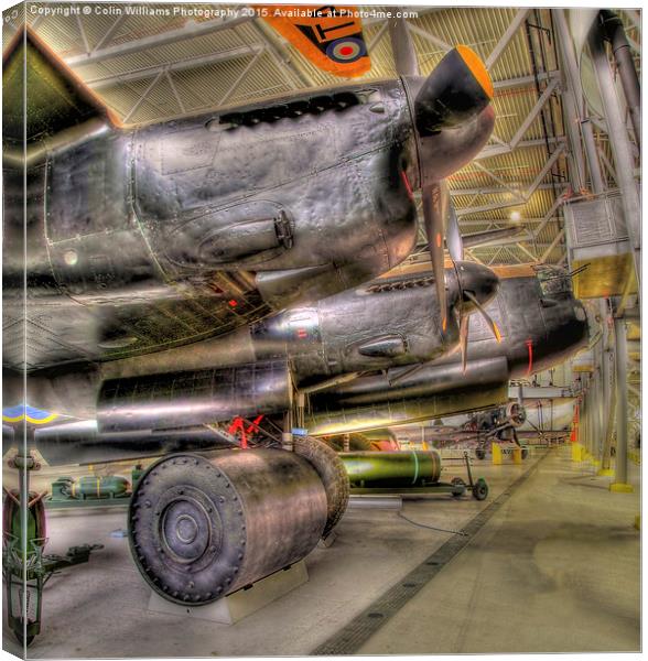  The Duxford Lancaster Canvas Print by Colin Williams Photography