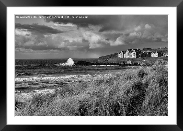  Moody Runkerry Framed Mounted Print by Peter Lennon