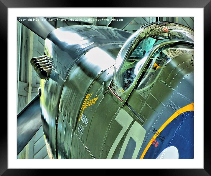  Spitfire MH434 Reflections Framed Mounted Print by Colin Williams Photography