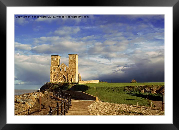  Reculver, St Marys church Framed Mounted Print by Thanet Photos