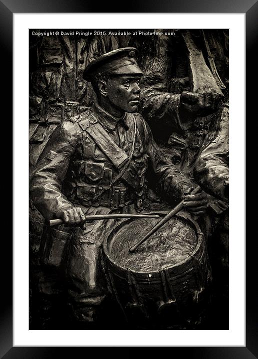 Drummer Boy Framed Mounted Print by David Pringle