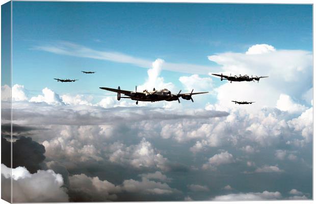 Bomber Formation Canvas Print by J Biggadike