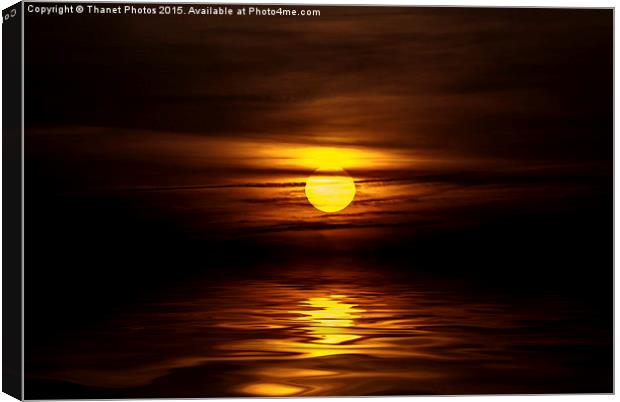  Stunning sunset Canvas Print by Thanet Photos