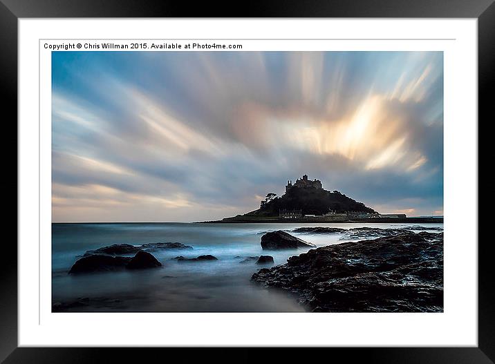  St Michael's Mount Framed Mounted Print by Chris Willman