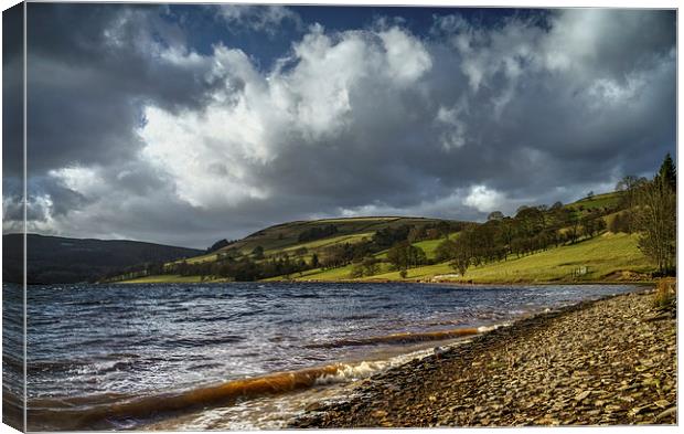 Stormy Skies over Ladybower  Canvas Print by Darren Galpin