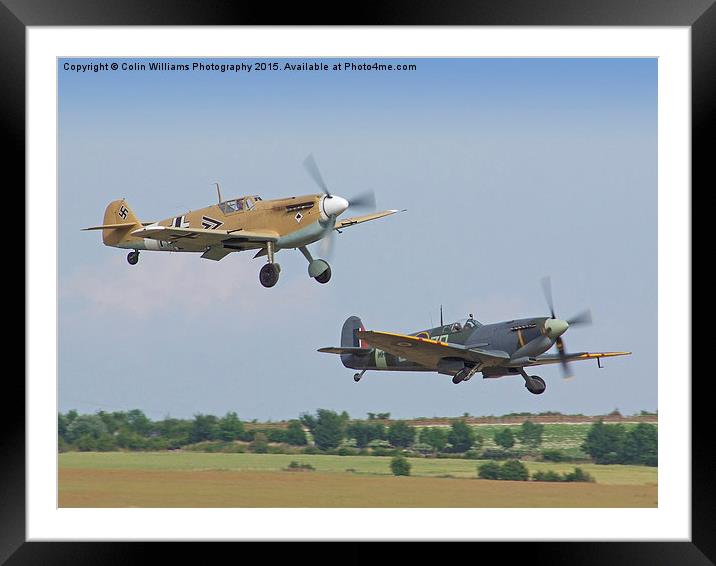  Friend And Foe Take Off  Framed Mounted Print by Colin Williams Photography