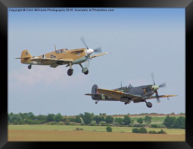  Friend And Foe Take Off  Framed Print by Colin Williams Photography