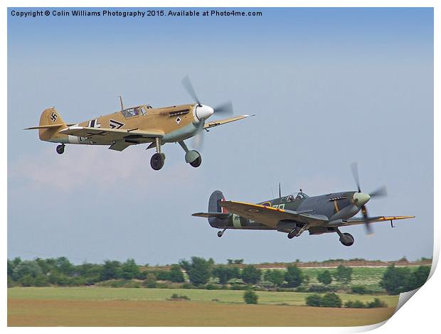  Friend And Foe Take Off  Print by Colin Williams Photography