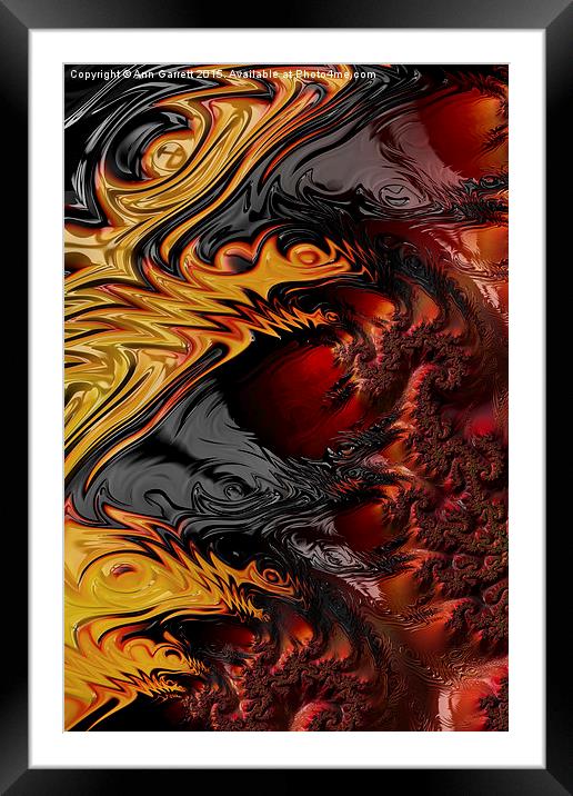 Here Be Dragons Framed Mounted Print by Ann Garrett