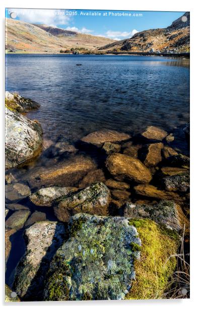 Lake Ogwen Acrylic by Adrian Evans
