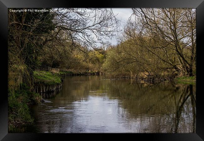  The Stour at Muscliffe Framed Print by Phil Wareham