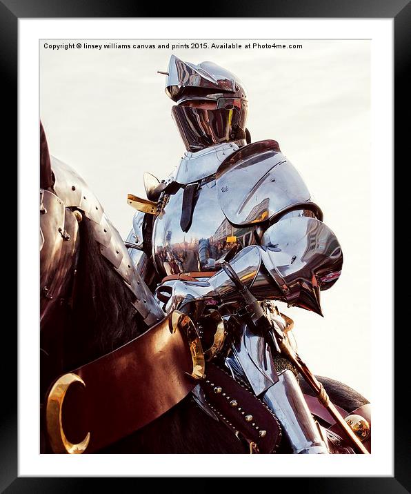 Knight In Shining Armour  Framed Mounted Print by Linsey Williams