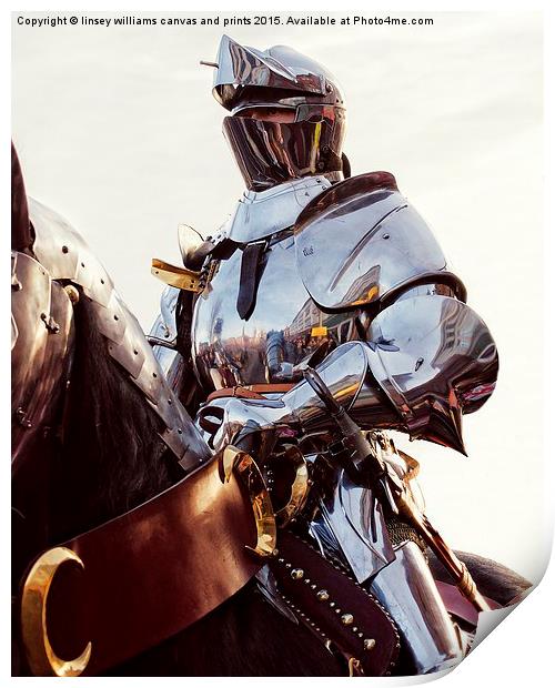 Knight In Shining Armour  Print by Linsey Williams