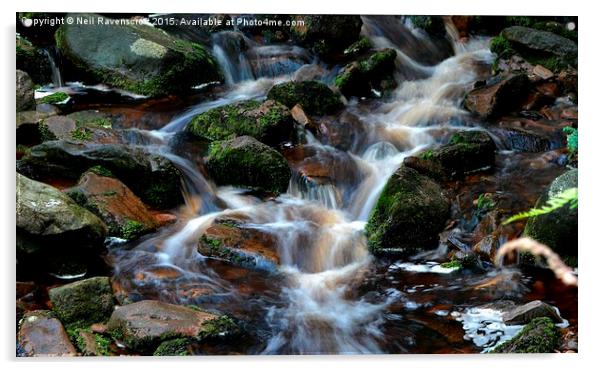  Middle Black Clough 2 Acrylic by Neil Ravenscroft