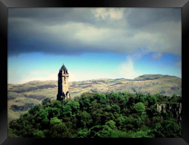  wallace monument ..stirling Framed Print by dale rys (LP)