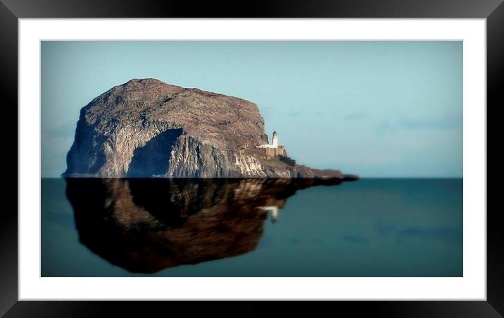  bass rock Framed Mounted Print by dale rys (LP)