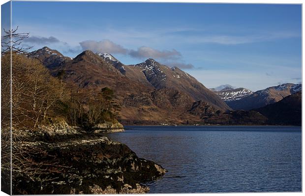  Loch Duich & the Five Sisters Canvas Print by Jacqi Elmslie