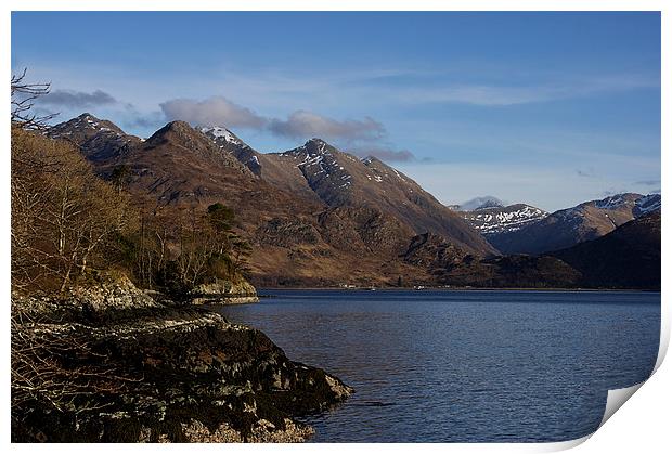  Loch Duich & the Five Sisters Print by Jacqi Elmslie