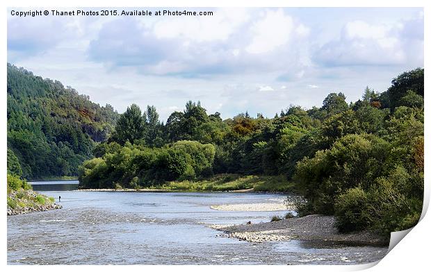  River Tay at Dunkeld Print by Thanet Photos