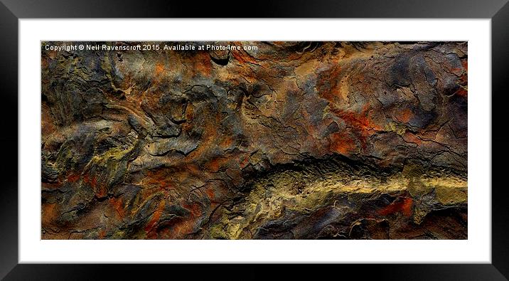  Stone texture Framed Mounted Print by Neil Ravenscroft