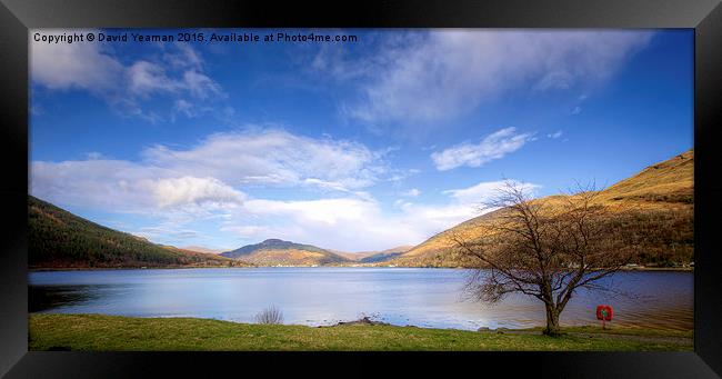 Loch Long Framed Print by David Yeaman