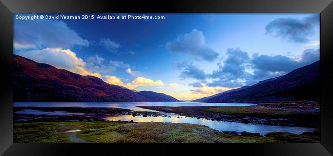 Loch Long Framed Print by David Yeaman