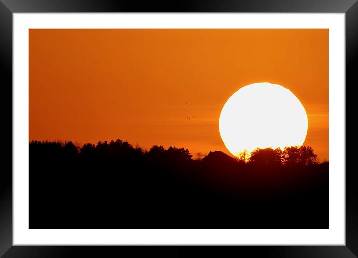  Calderdale Sunset Framed Mounted Print by David Brotherton
