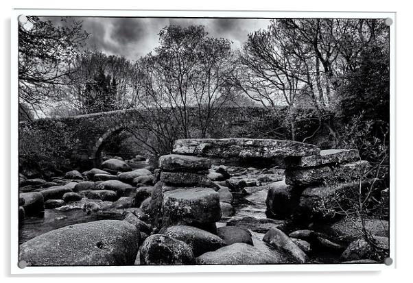  Dartmoor Bridges Acrylic by Ian Cocklin