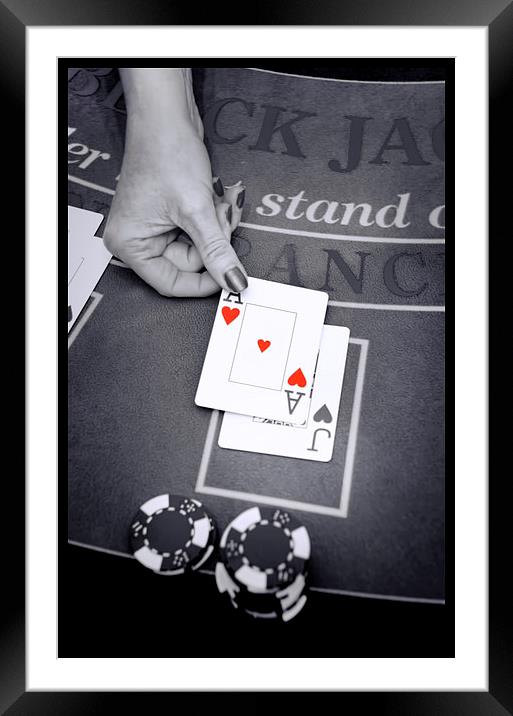  Blackjack Framed Mounted Print by Ian Cocklin
