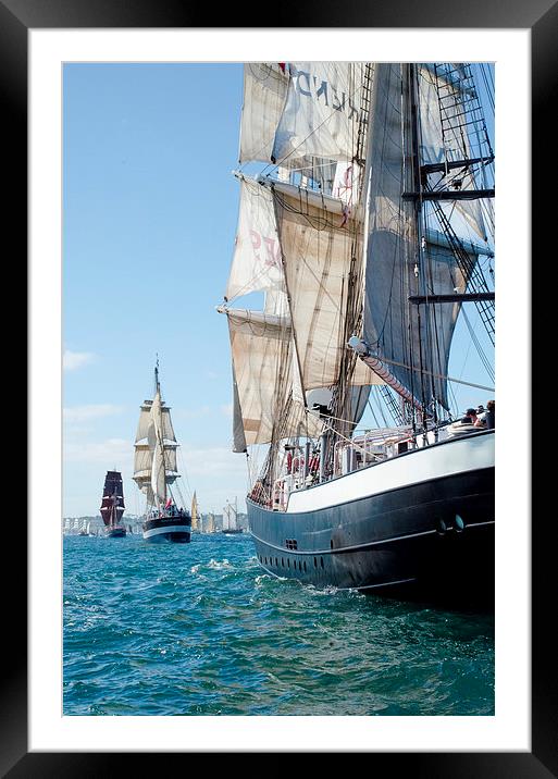  Tall Ships 2015 Framed Mounted Print by Ian Cocklin