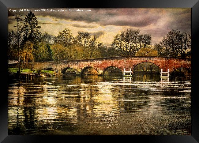  Sonning on Thames Framed Print by Ian Lewis