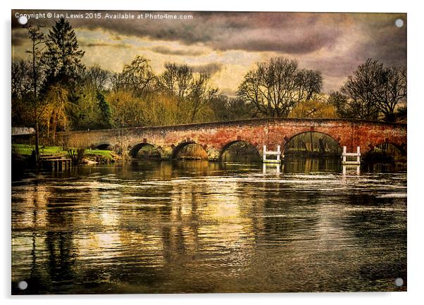  Sonning on Thames Acrylic by Ian Lewis