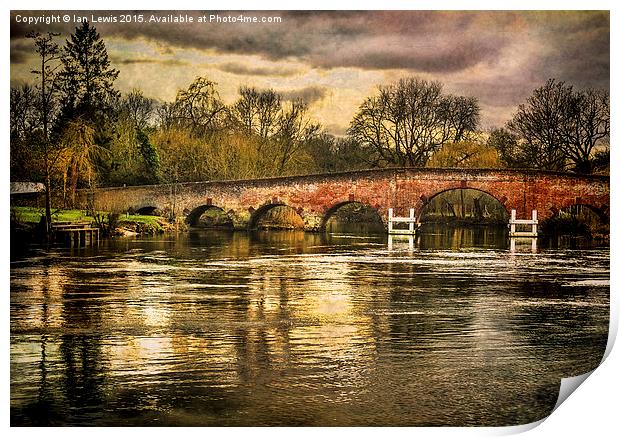  Sonning on Thames Print by Ian Lewis