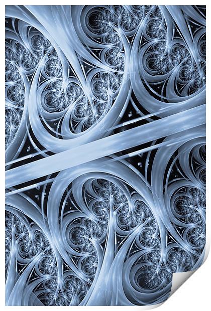 Interchange Cyanotype Print by John Edwards