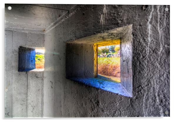 World War 2 Bunker Acrylic by David Pyatt