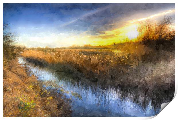 The Ambling River Art Print by David Pyatt