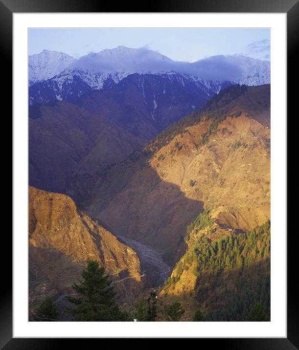 the valley Framed Mounted Print by anurag gupta